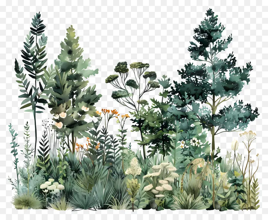 Orman Bitki örtüsü，Peyzaj PNG