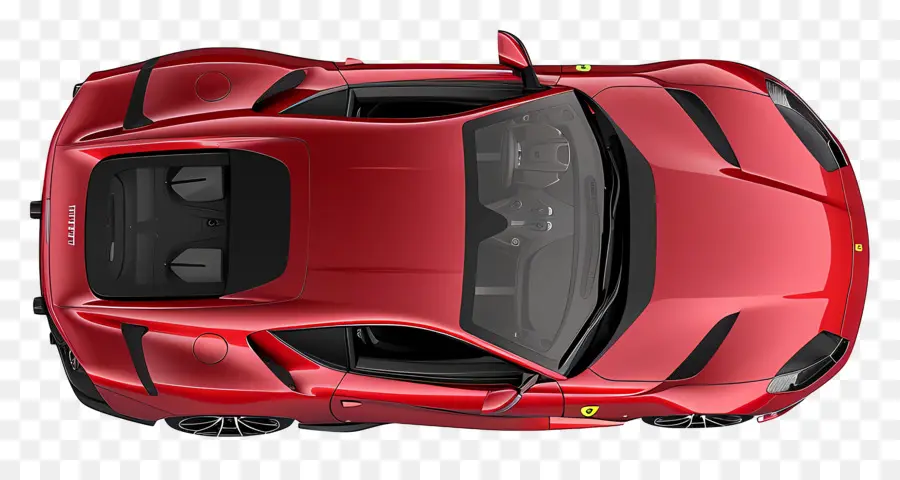 Araba Üstten Görünüm，Ferrari PNG