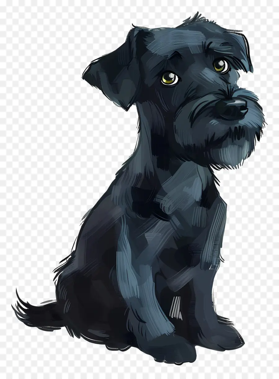 Siyah Köpek，Küçük Köpek PNG