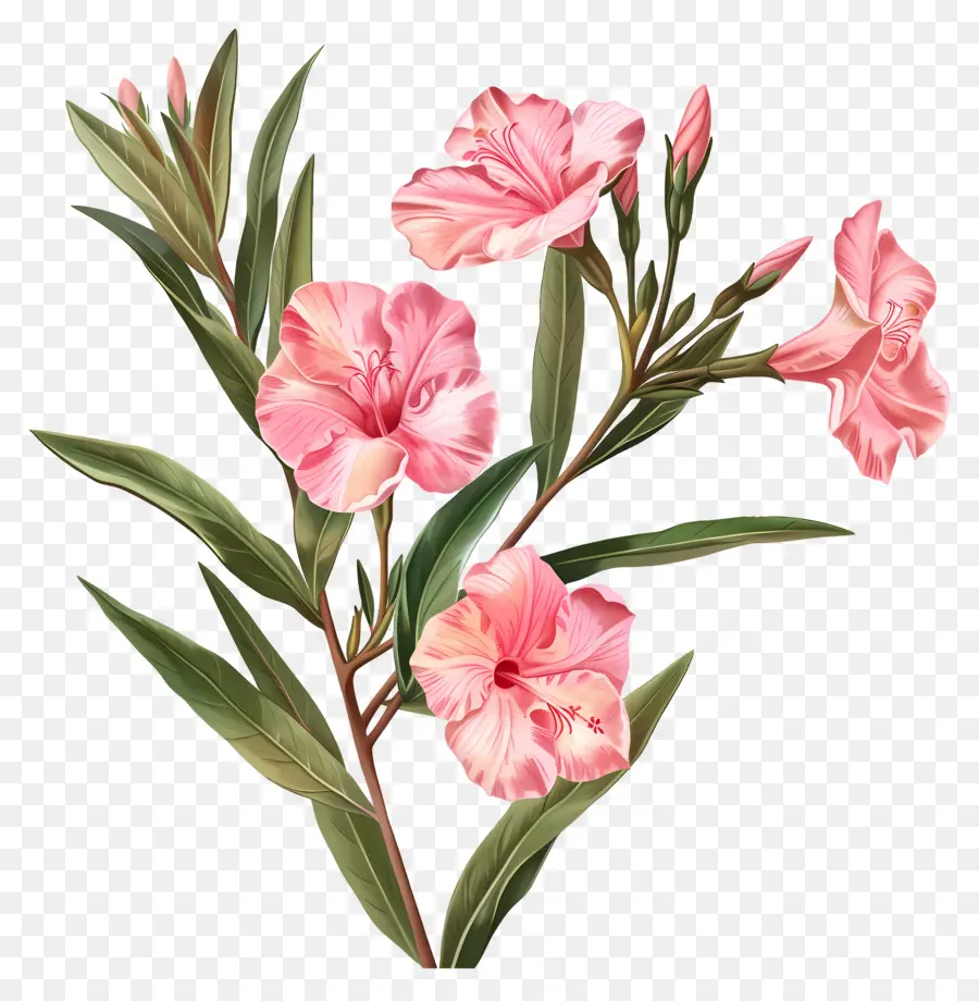Zakkum，Pembe çiçekler PNG