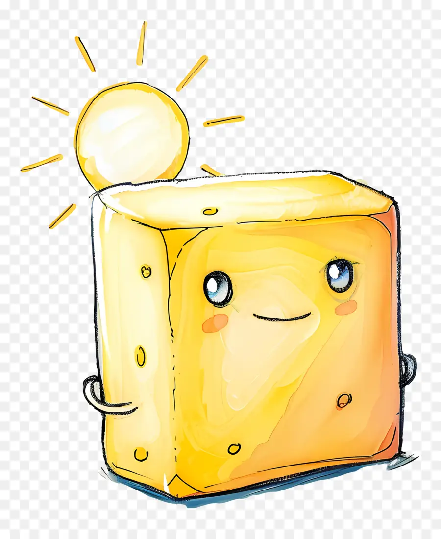 Güneş Kremi，Peynir Blok PNG