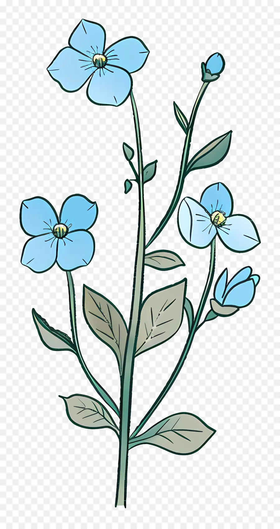 Beni Unutma，Mavi çiçek PNG
