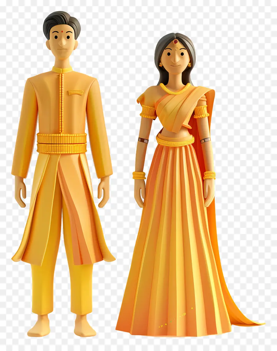 Hint Resmi Kıyafetleri，Hint Düğünü PNG