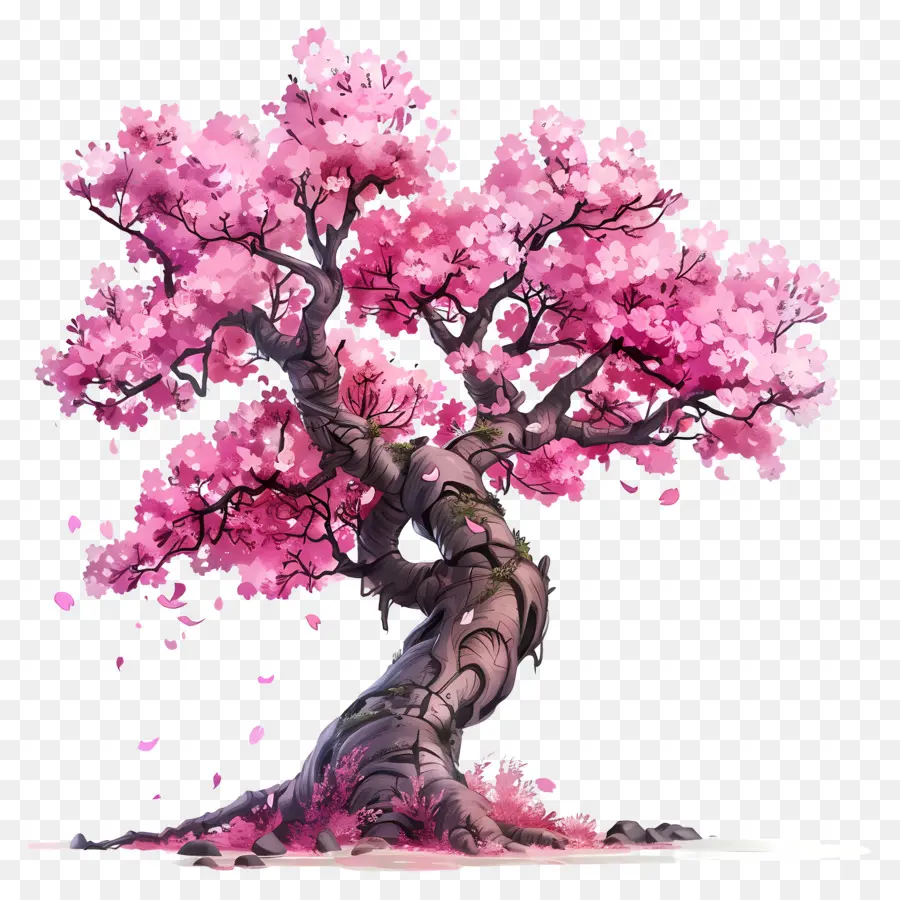 Sakura Ağacı，Pembe Yaprakları PNG