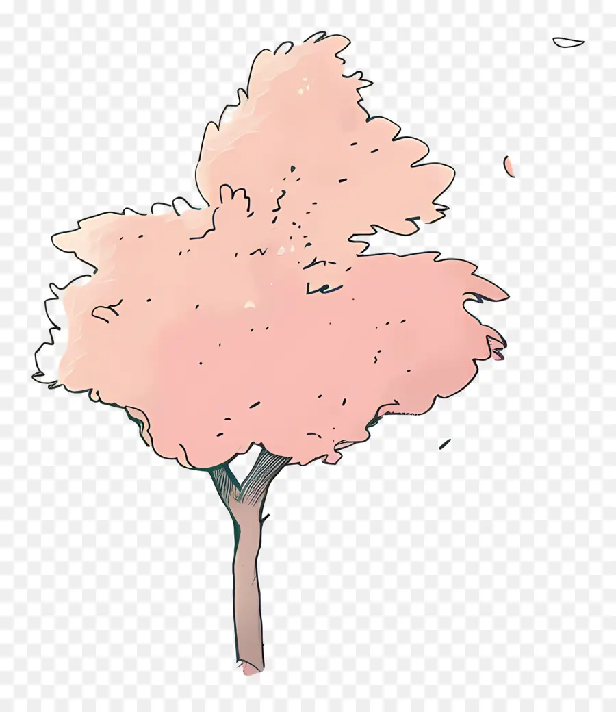 Küçük Ağaç，Kiraz çiçeği Ağacı PNG
