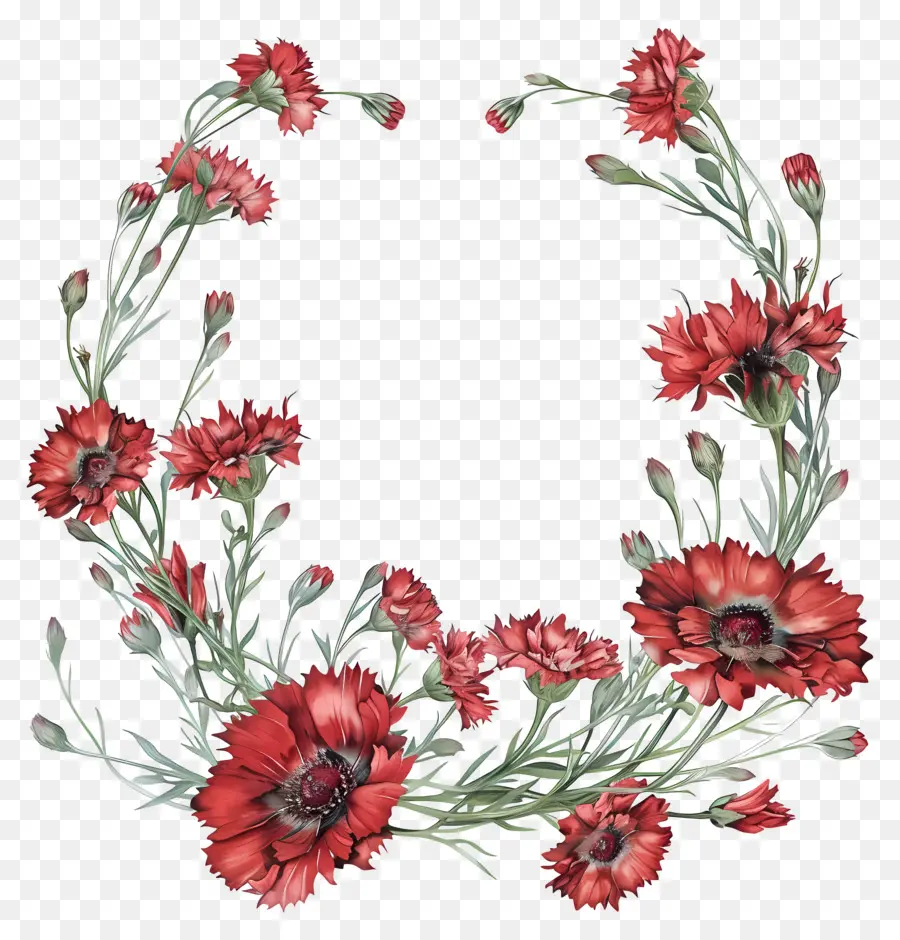 Kırmızı Mısır Çiçeği，Kırmızı Karanfil PNG