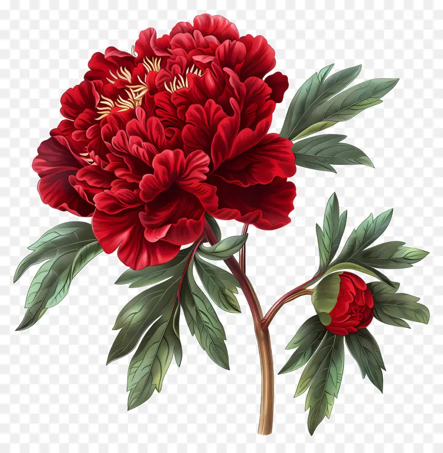 Kırmızı şakayık，Kırmızı şakayık çiçek PNG