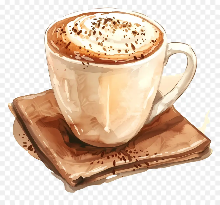 Cappuccino，Kahve Fincanı PNG