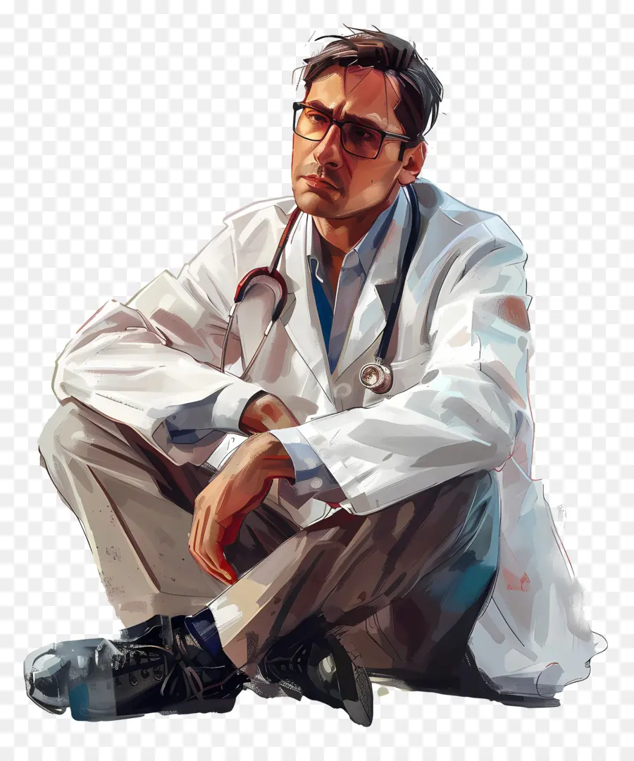 Doktor，Beyaz önlük PNG