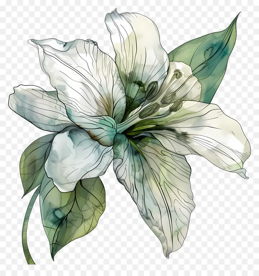 Beyaz Zambak，Beyaz çiçek PNG