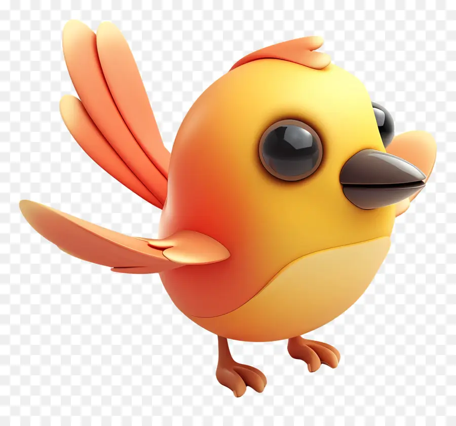 Animasyonlu Flappy Kuş，Sarı Kuş PNG