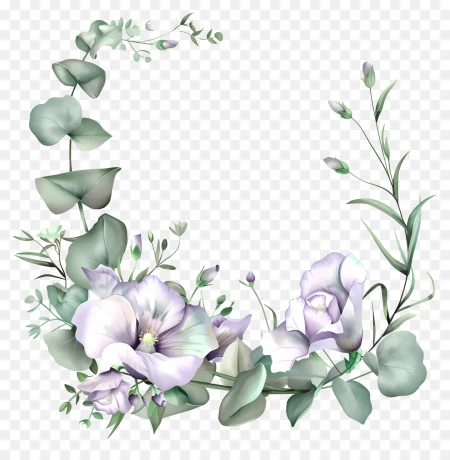Eustoma Çiçekleri，Leylak PNG