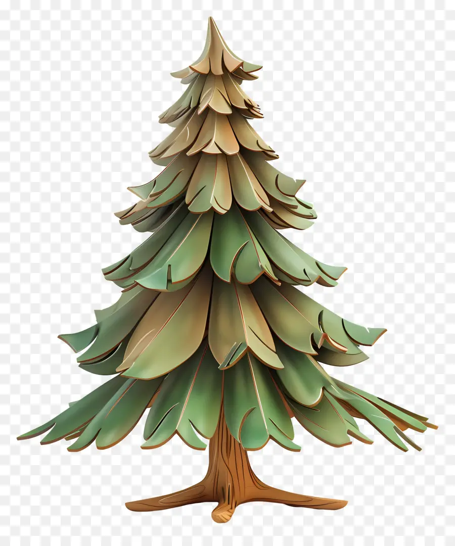 Köknar Ağacı，Ahşap Noel Ağacı PNG