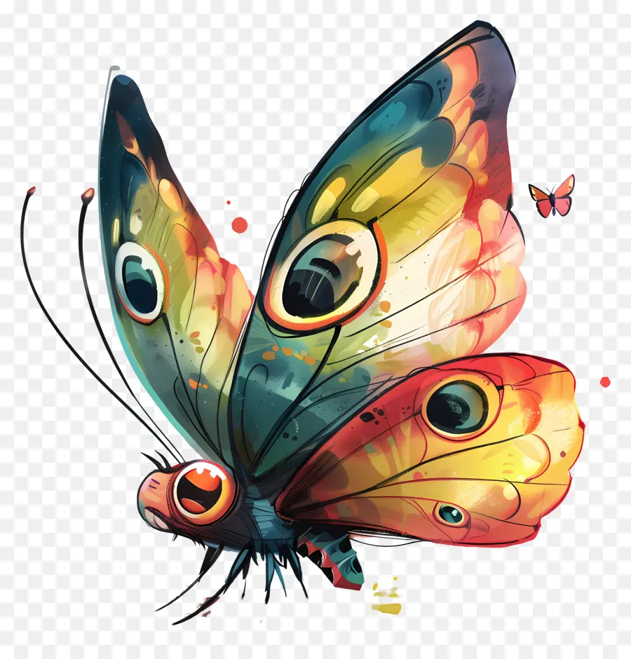 Kelebek，Renkli Kelebek PNG