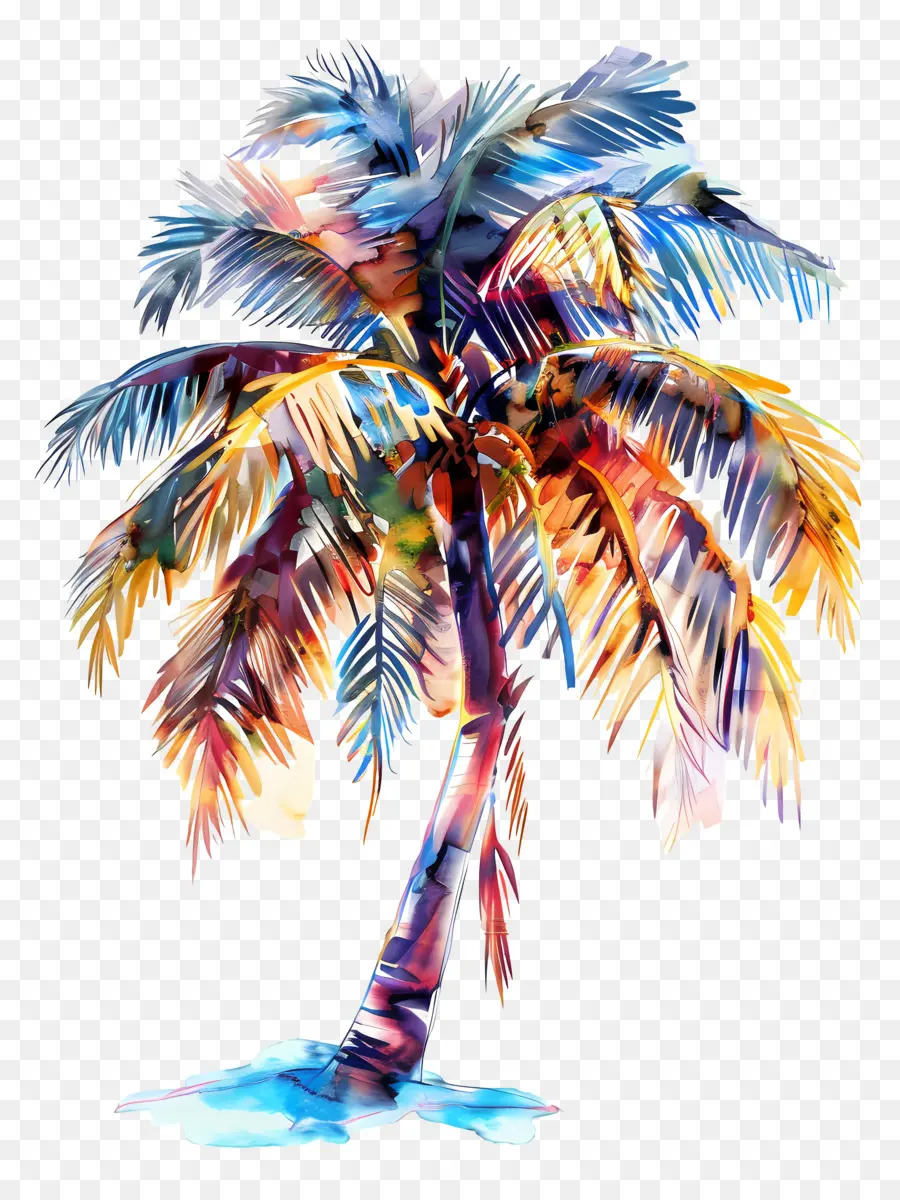 Palmiye Ağacı，Renkli PNG