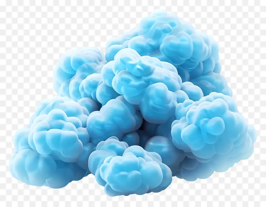 Mavi Kabarık Bulut，Microbubbles PNG