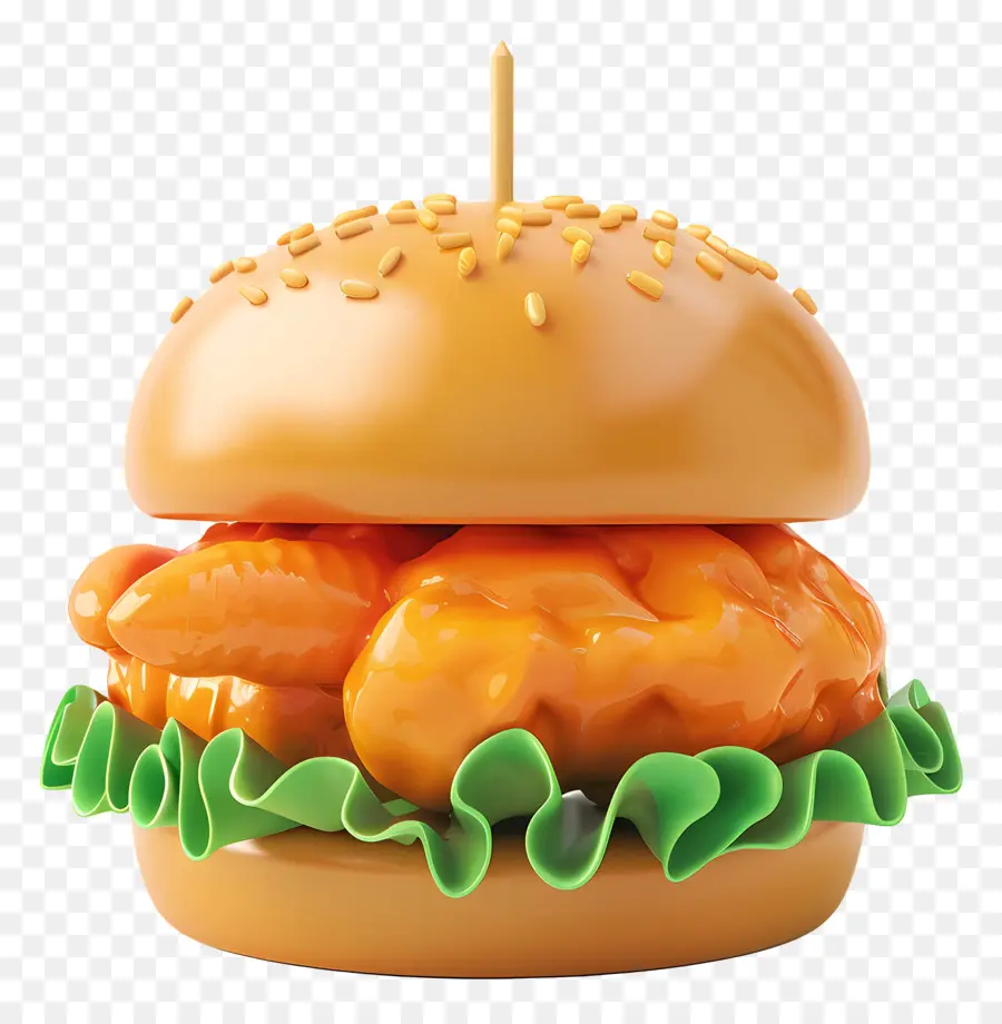 Tavuk Burger，Peynir PNG