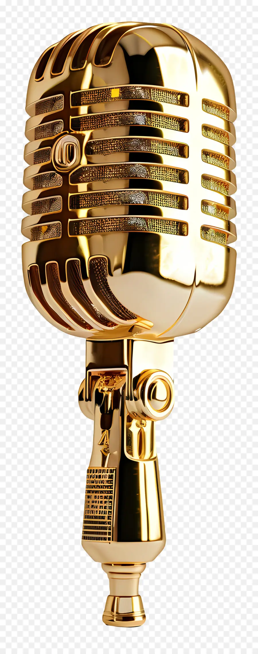 Altın Mikrofon，Vintage Mikrofon PNG