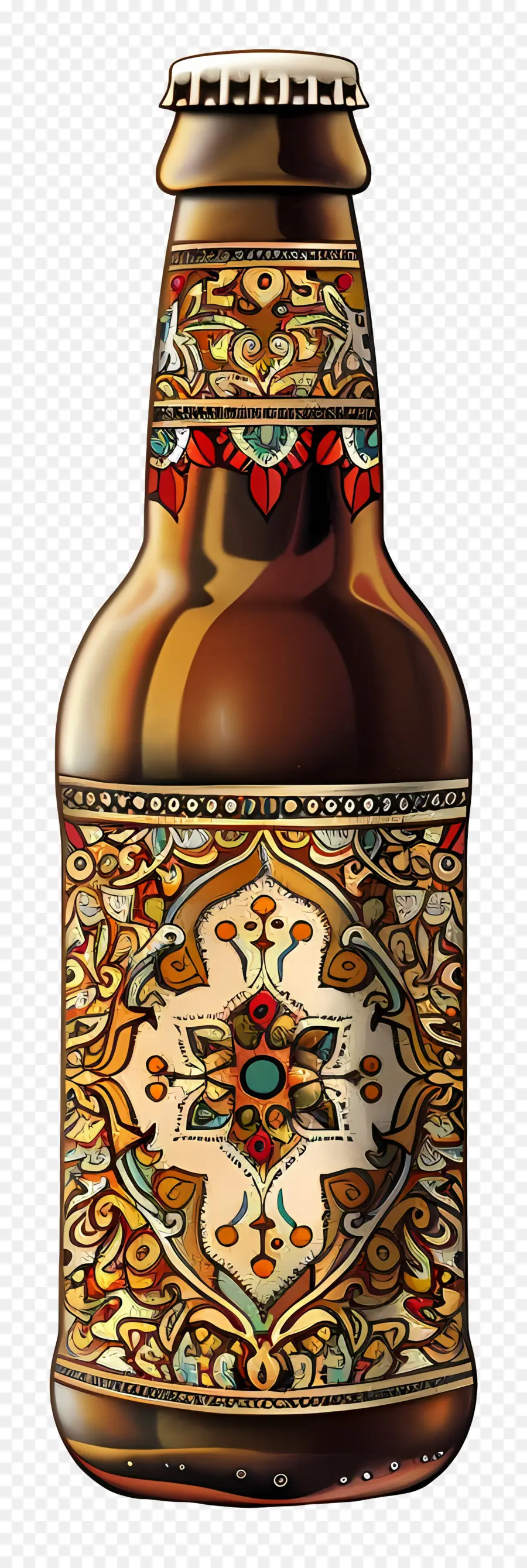Bira şişesi，Kahverengi Cam PNG