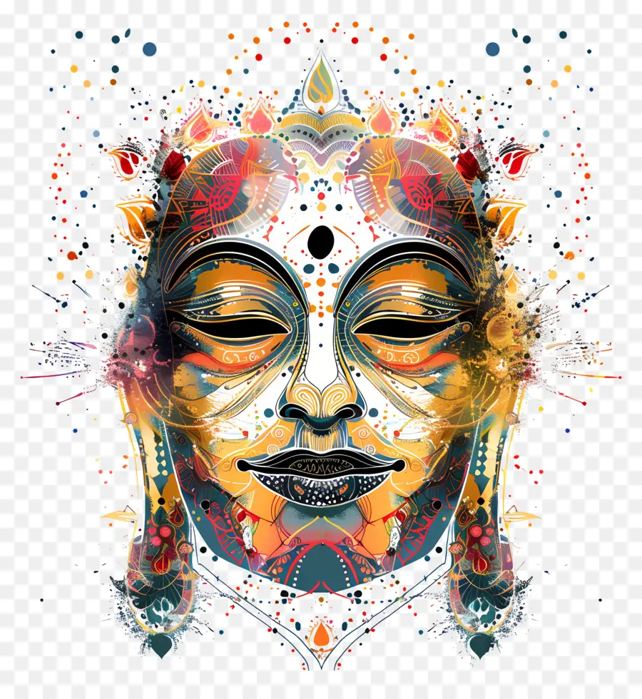 Buda Yüz，Meditasyon PNG