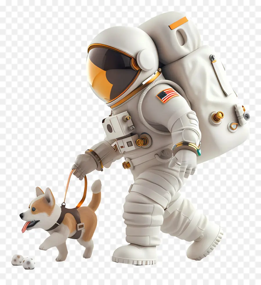 Astronot Yürüyen Köpek，Astronot PNG