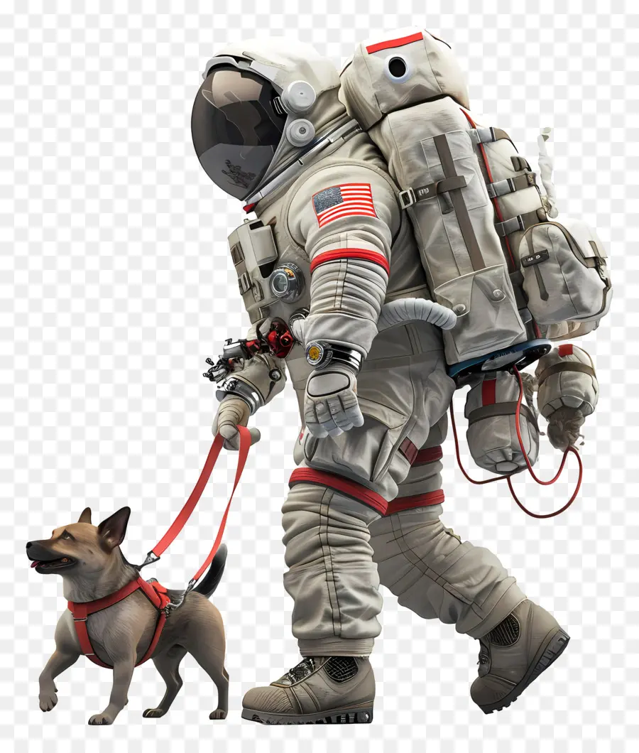 Astronot Yürüyüş Köpek，Astronot PNG