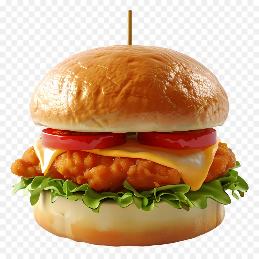 Tavuk Burger，Tavuk Sandviç PNG