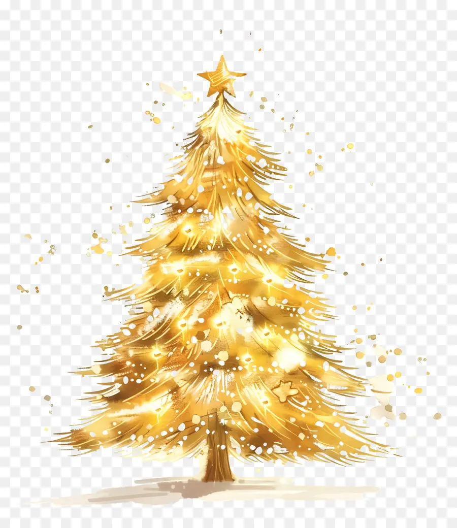 Noel Ağacı，Suluboya Resim PNG