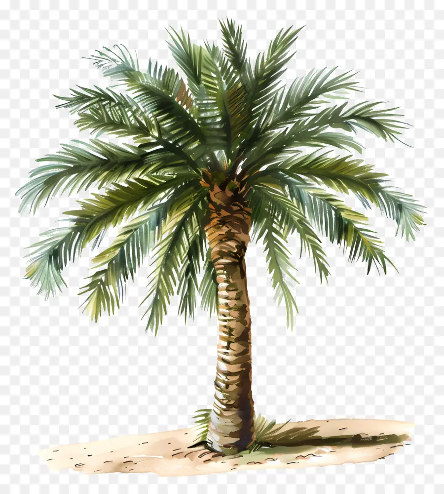 Palmiye Ağacı，Kumlu Plaj PNG
