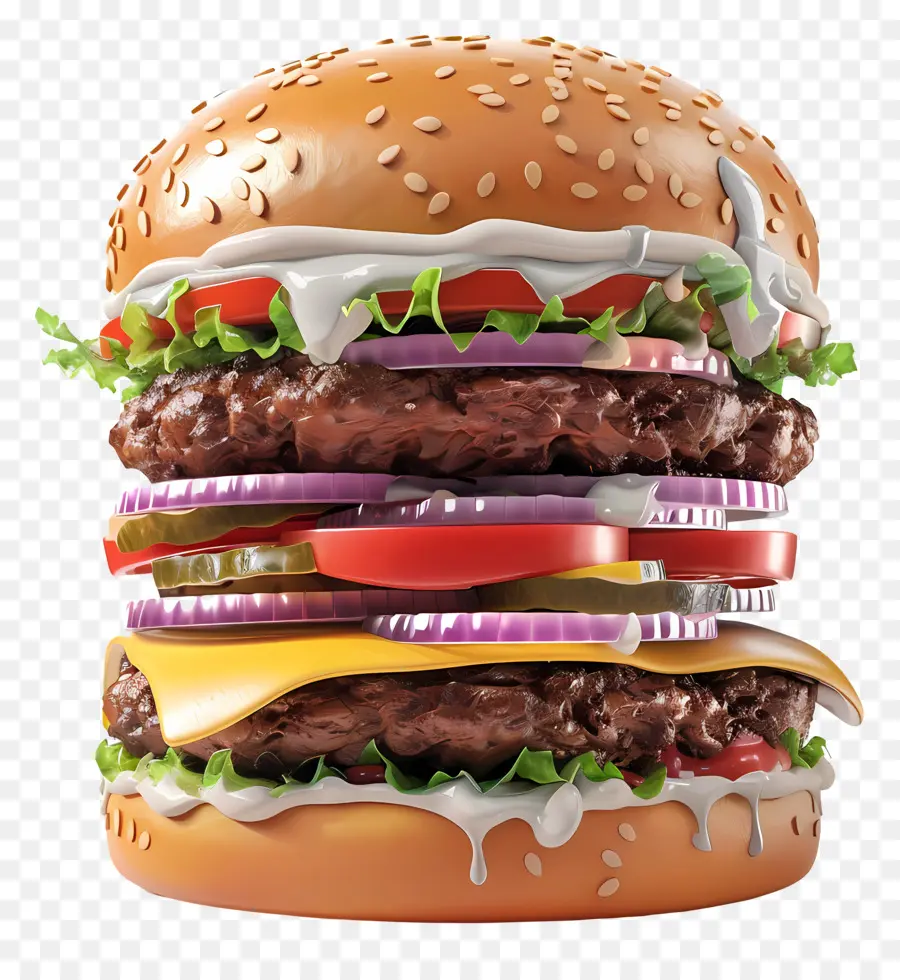 Büyük Burger，Dev Hamburger PNG