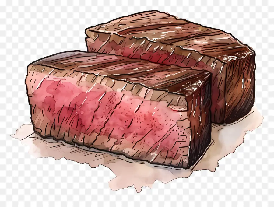 Orta Pişmiş Biftek，Biftek PNG