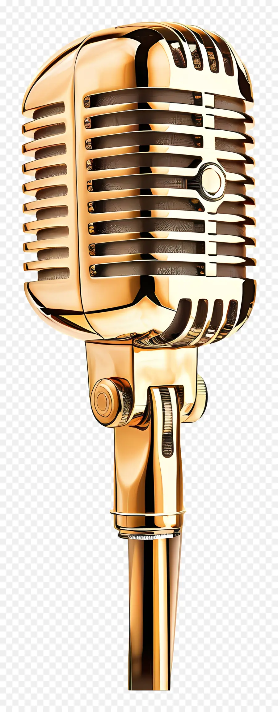 Altın Mikrofon，Vintage Mikrofon PNG