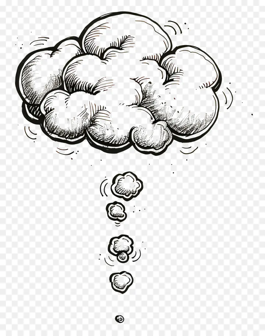 Düşünce Balonu，Bulut Oluşumu PNG