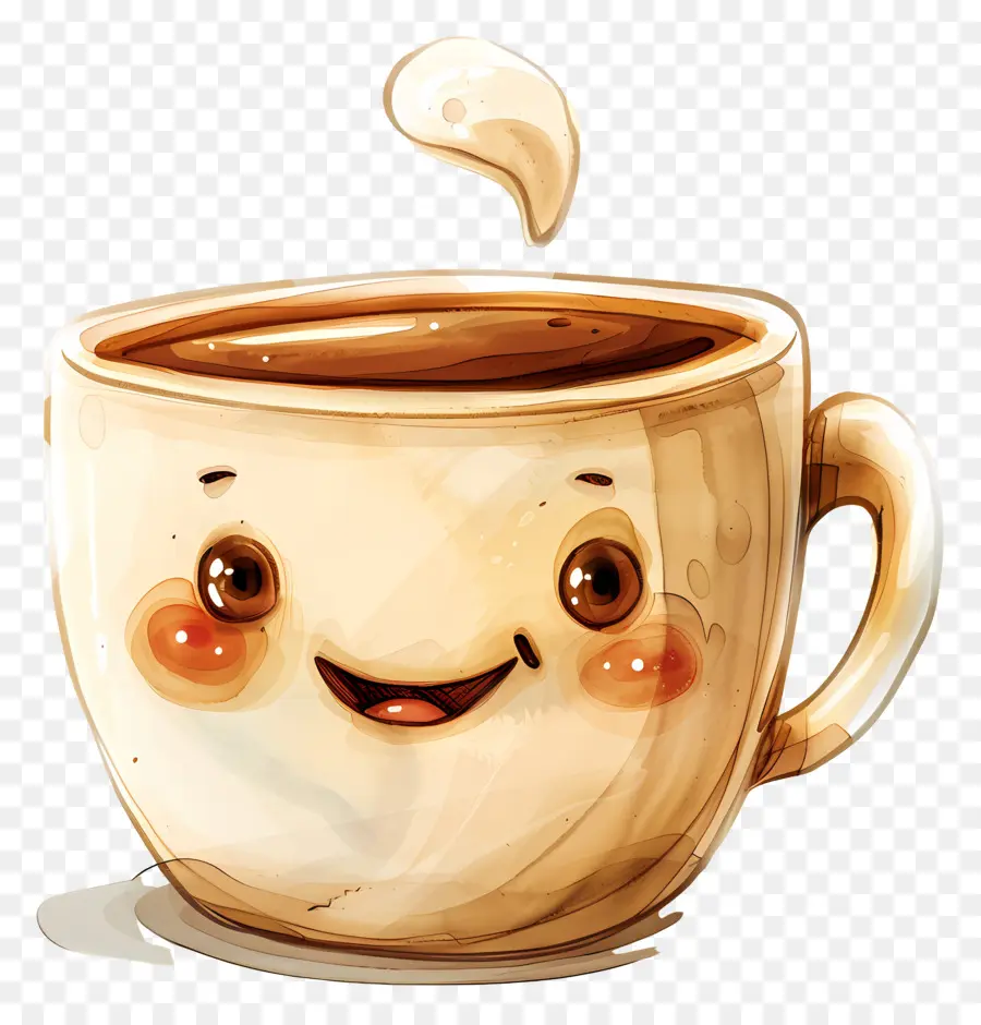 Sevimli Kahve Fincanı，Karikatür PNG