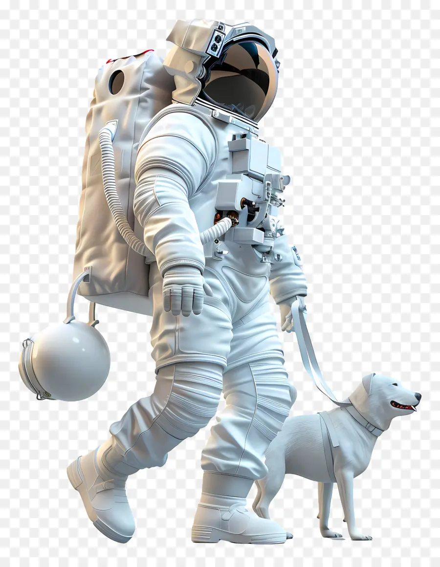 Astronot Yürüyen Köpek，Astronot PNG