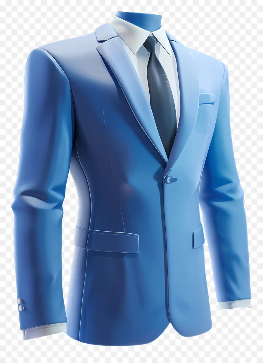Mavi Takım，Mens Profesyonel Kıyafet PNG