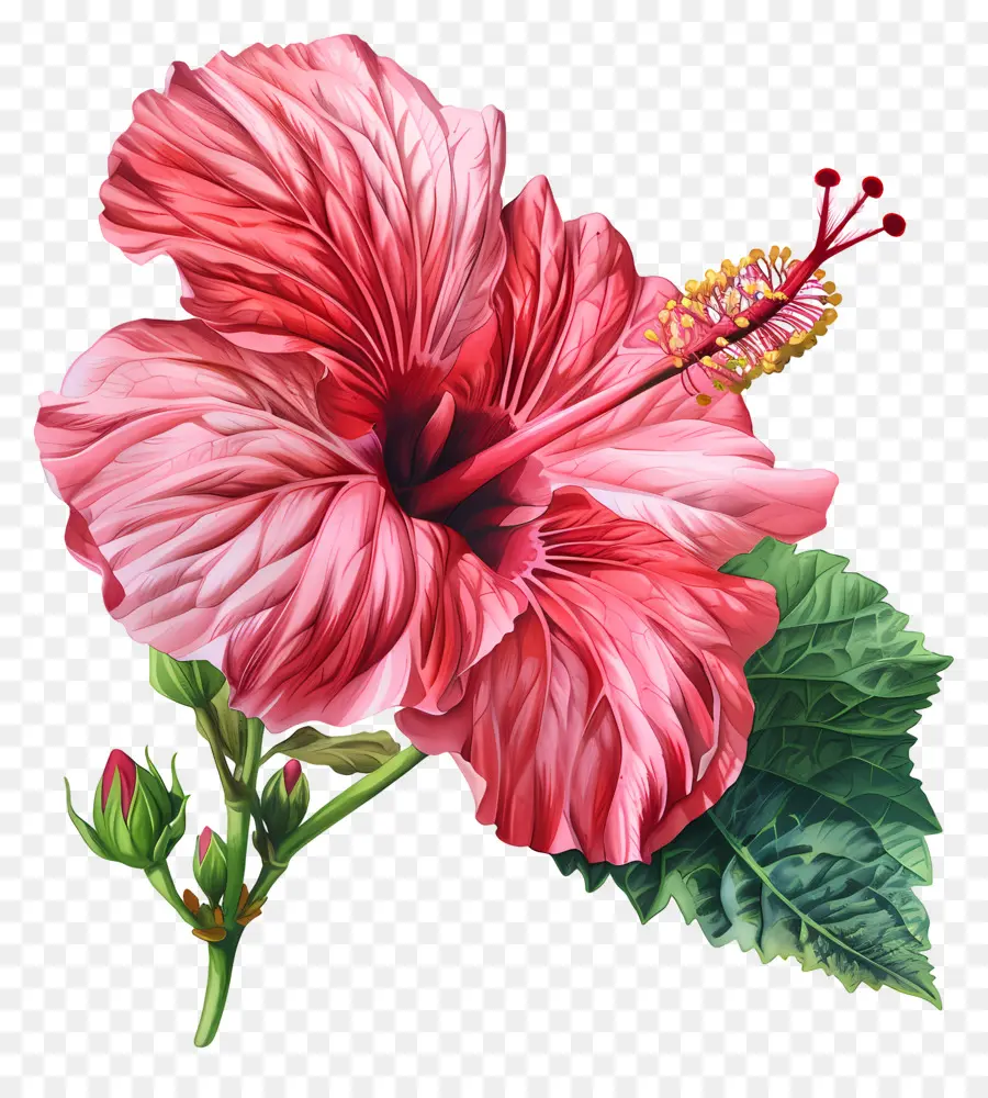 Moana Hibiscus，Pembe Hibiscus çiçek PNG