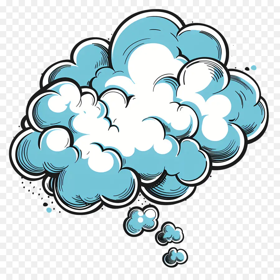 Düşünce Balonu，Bulut Oluşumu PNG