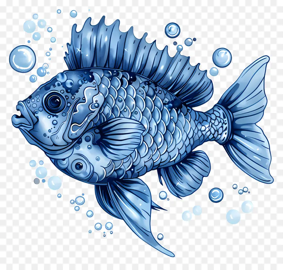 Mavi Balık，Balık PNG