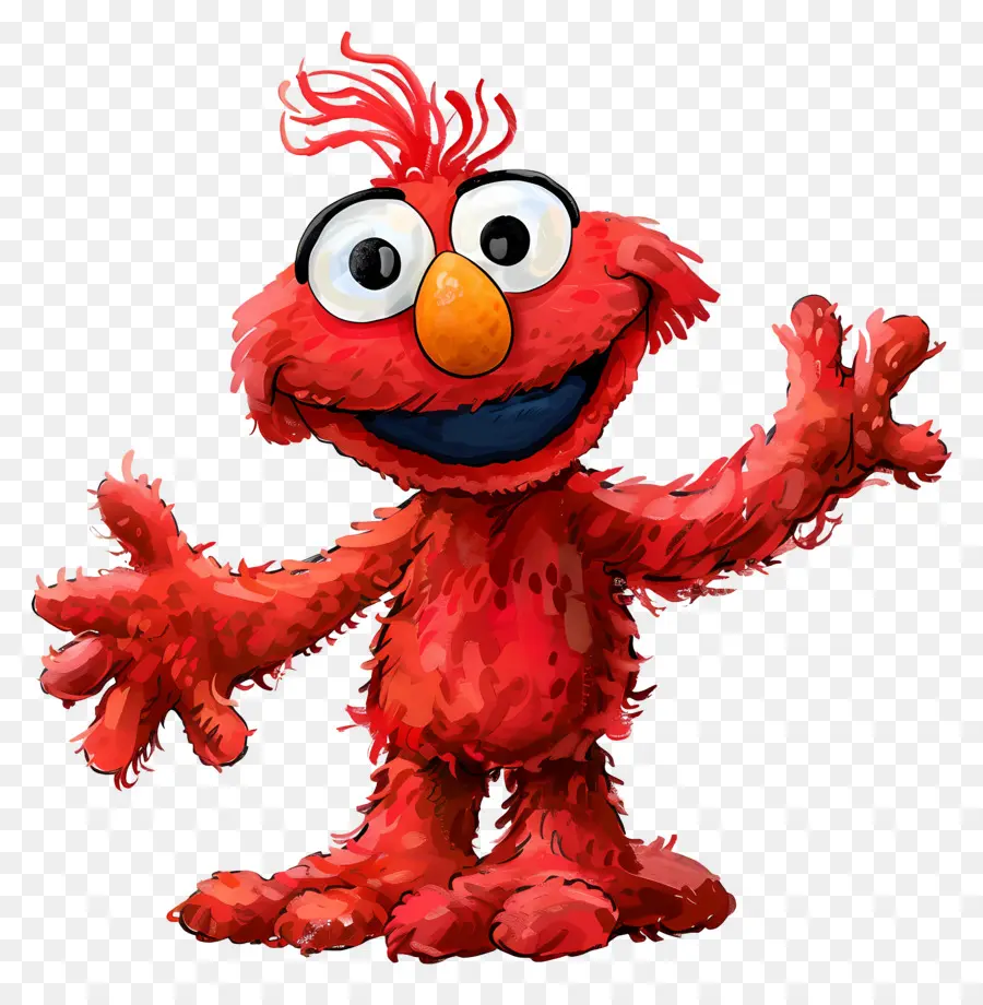 Elmo，çizgi Film Karakteri PNG