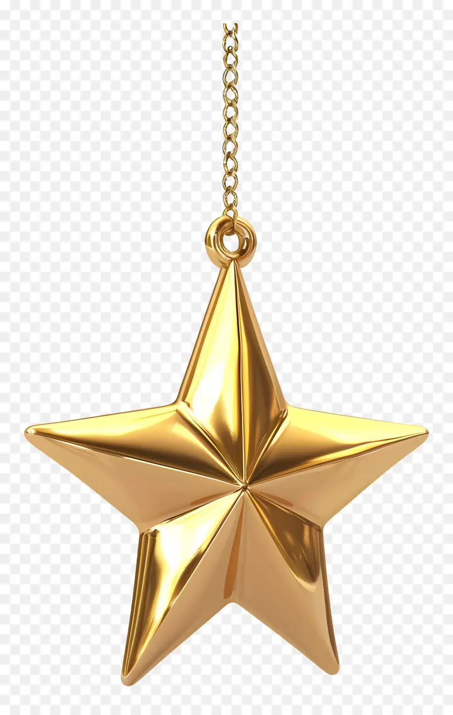 Altın Yıldız，Asılı Dekorasyon PNG