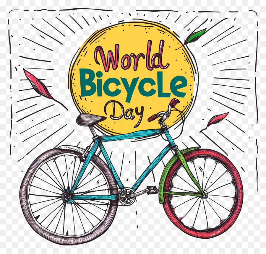 Dünya Bisiklet Günü，Vintage Bisiklet PNG
