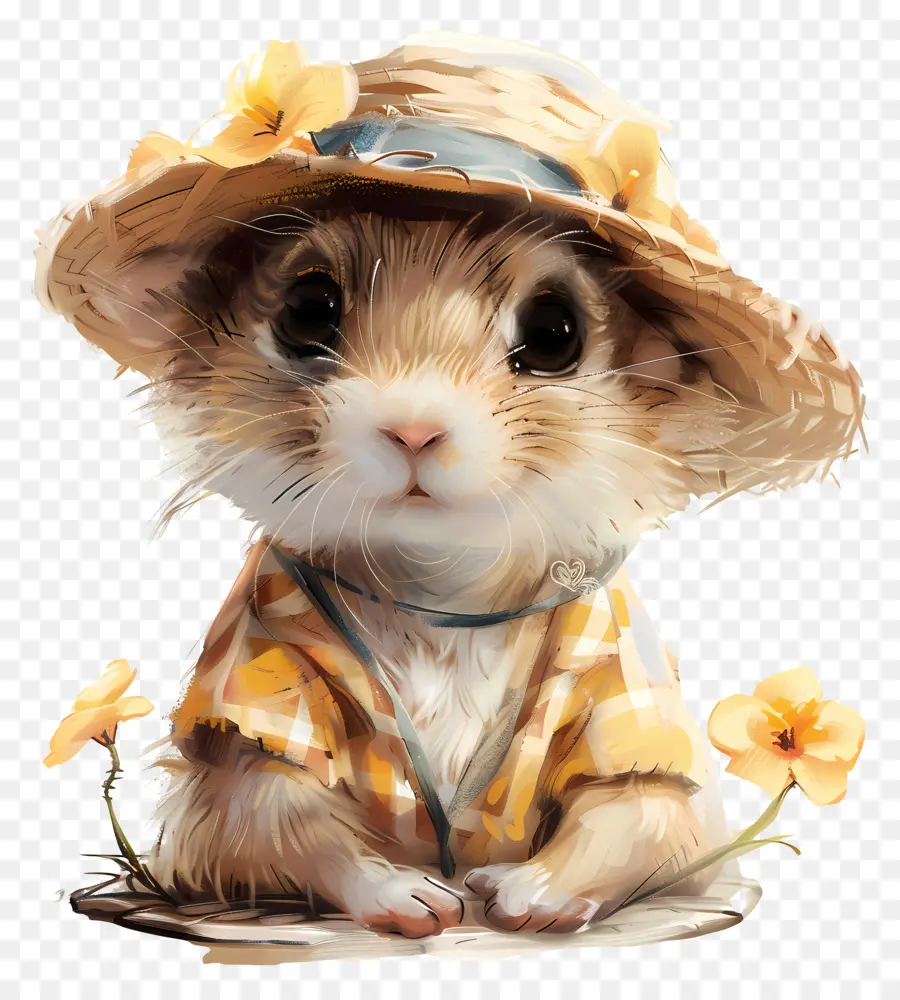 Yaz，Sevimli Hamster PNG