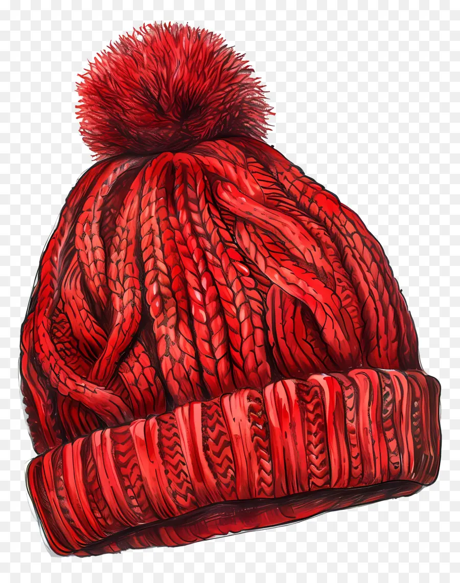Kırmızı Cap，Kırmızı örgü şapka PNG