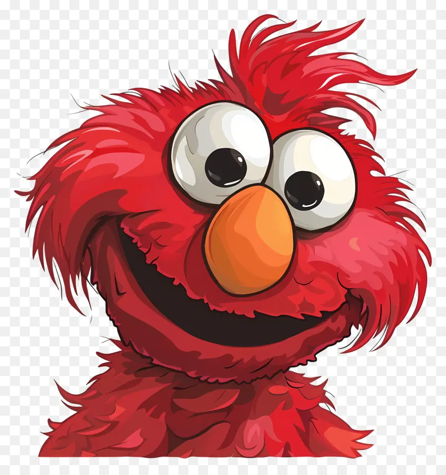 Elmo，Kırmızı Tüylü Karakter PNG