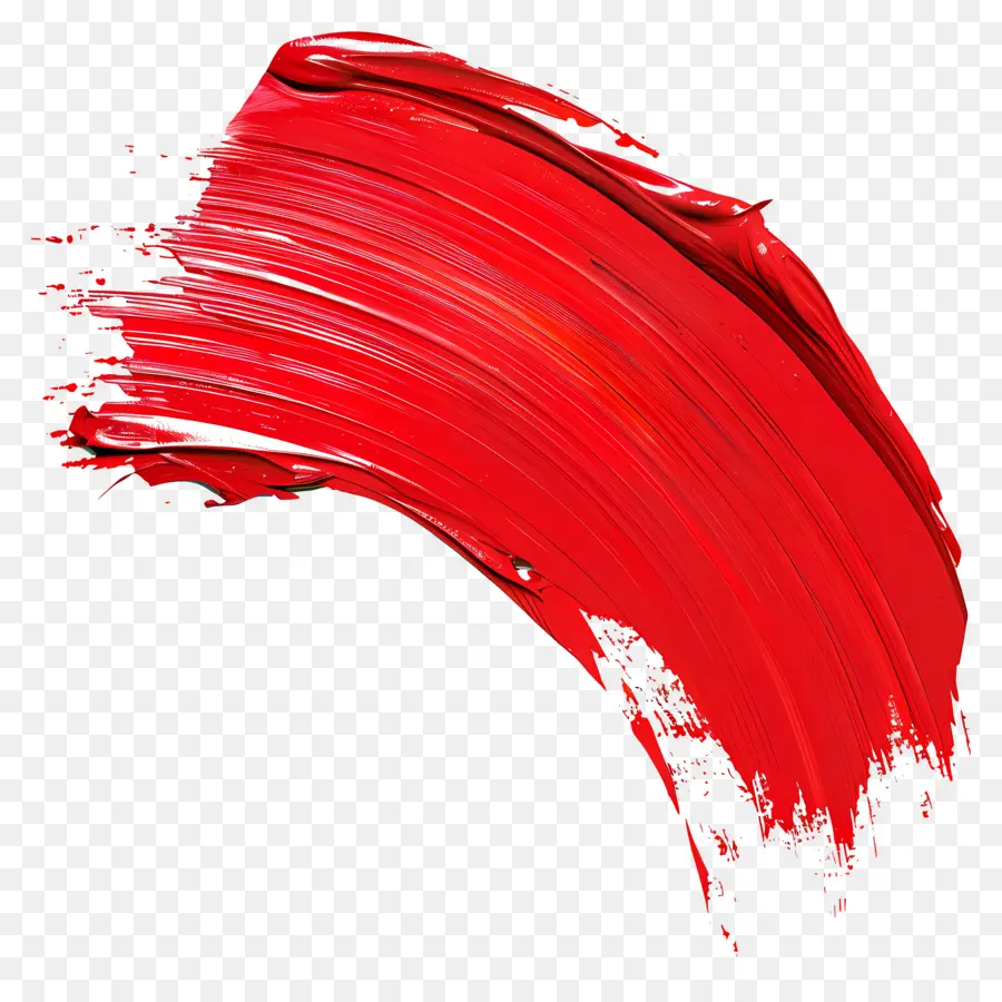 Kırmızı Boya Fırçası Vuruşu，Kırmızı Boya Fırçası PNG