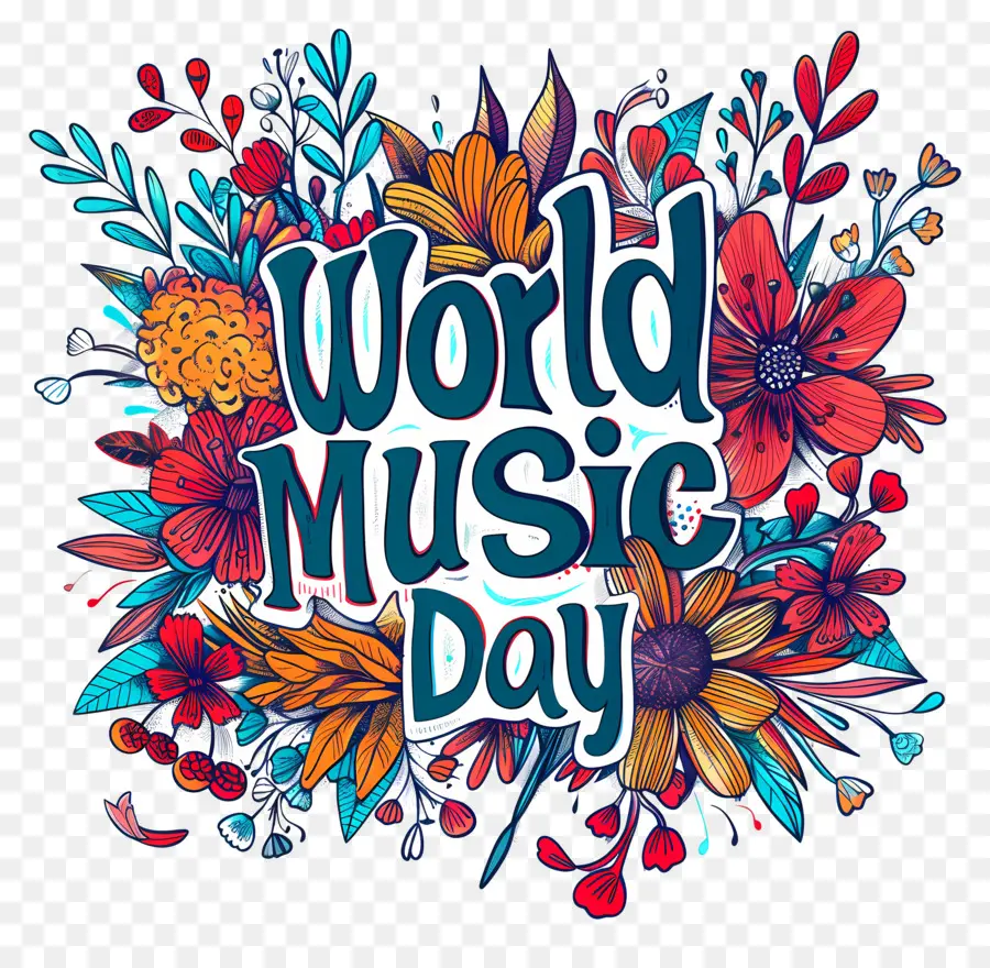 Dünya Müzik Günü，çiçek PNG