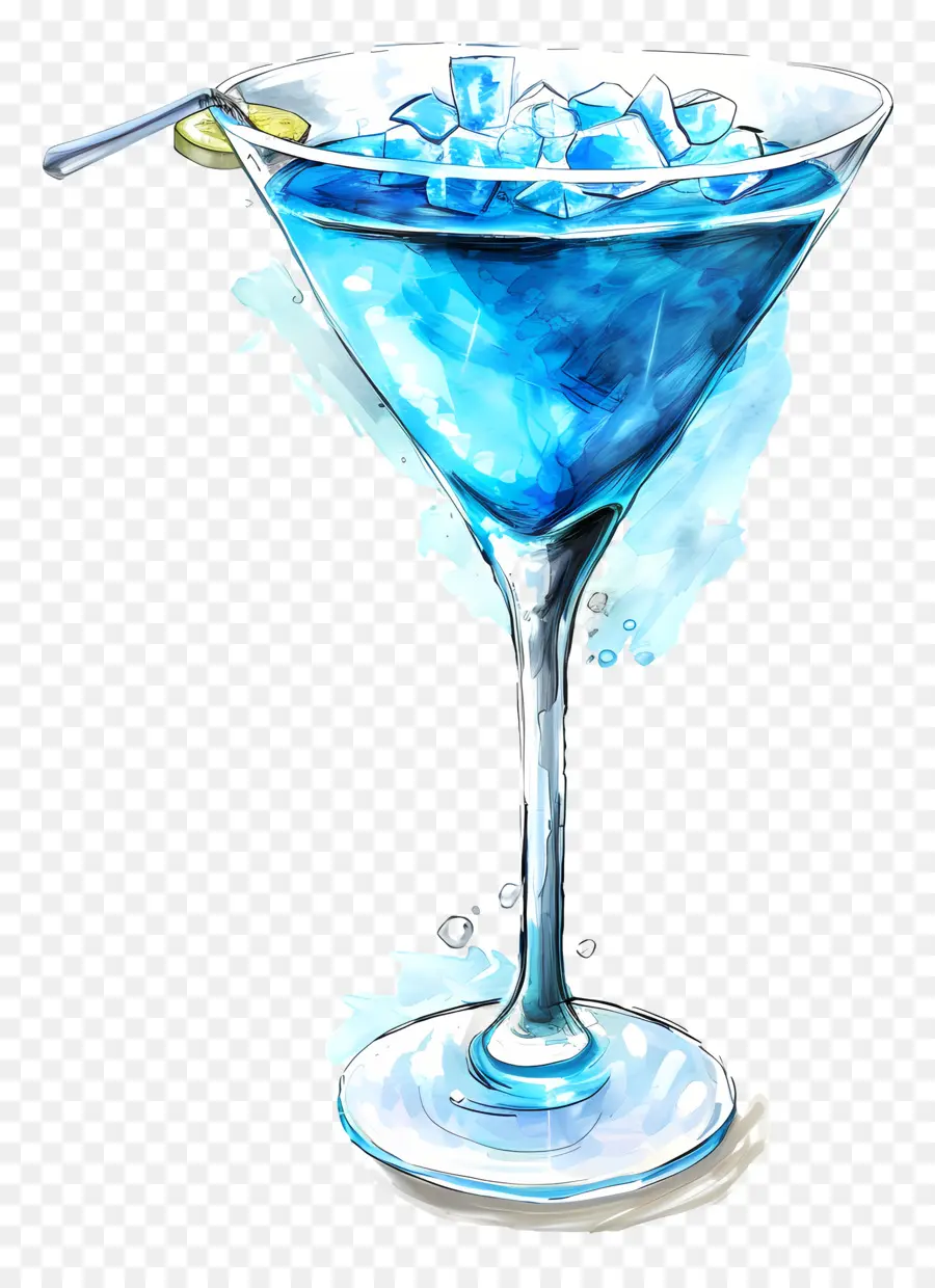 Mavi Kokteyl，Mavi Martini PNG