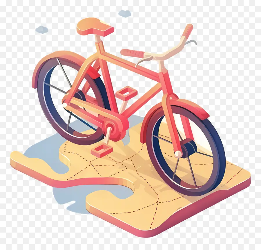 Dünya Bisiklet Günü，Pembe Bisiklet PNG