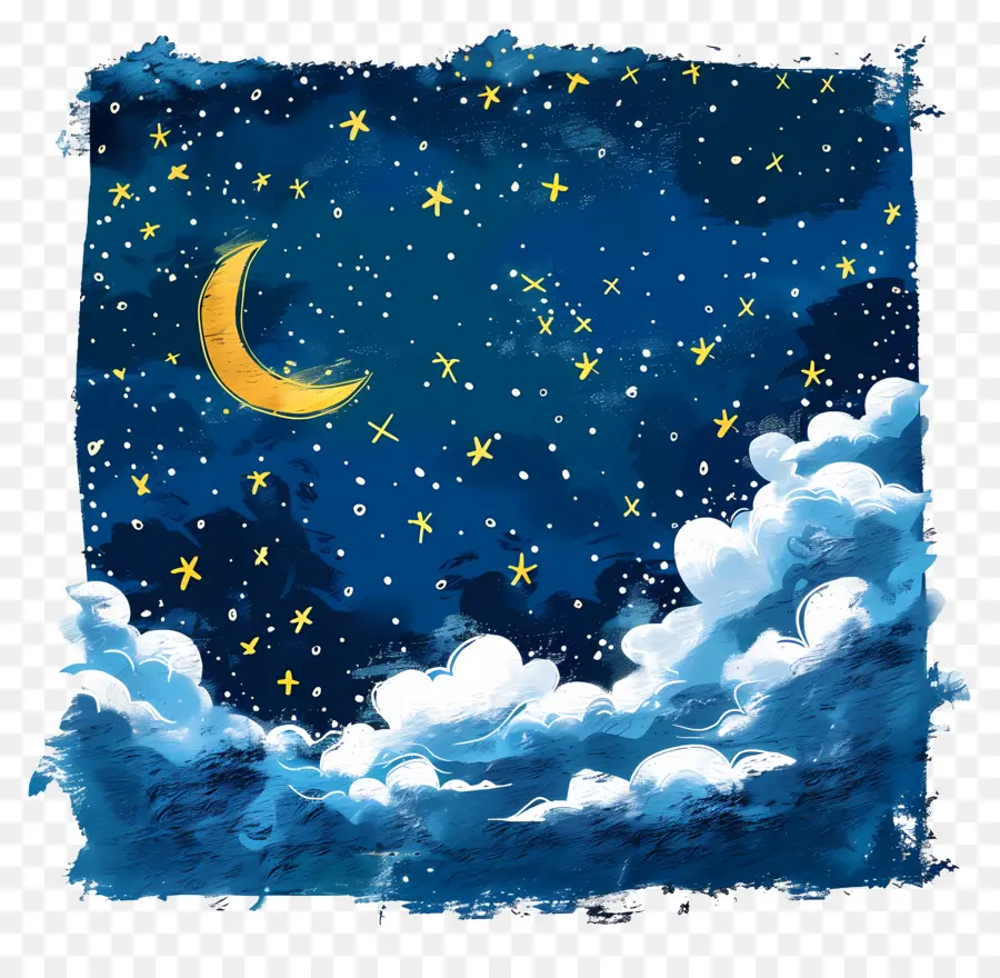 Gece Gökyüzü，Resim PNG